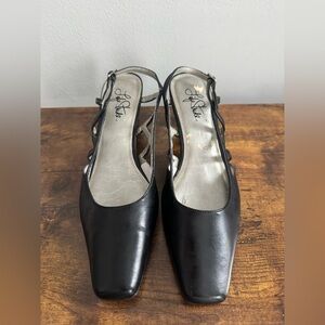 Life Stride Women's Black Strappy Heels